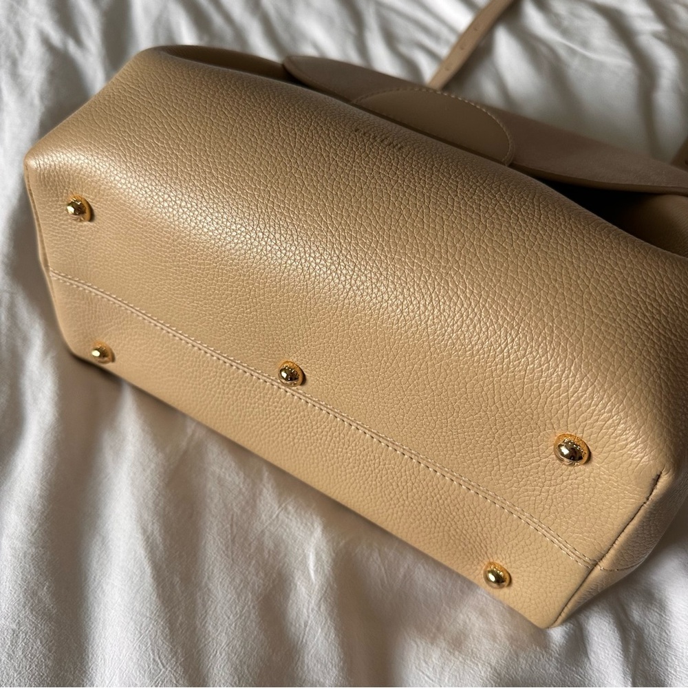 Polene Two-Tone Beige and Taupe Crossbody Bag - Picture 7 of 8